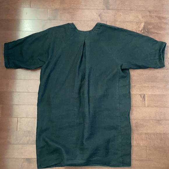 Hoibo Linen Mini Dress (Black) - Picture 2 of 10